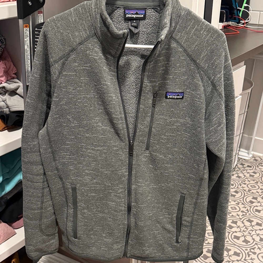 Patagonia Heather Gray Full-Zip Jacket